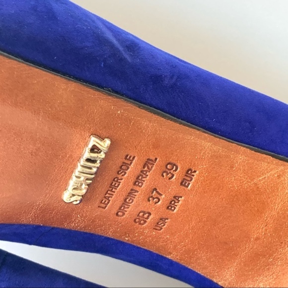 SCHUTZ Suede Studded Spikes Platform Heels—SZ. 8 - Picture 6 of 7